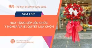 hoa tặng sếp lên chức