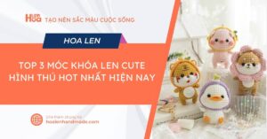 ảnh bìa móc khóa len cute