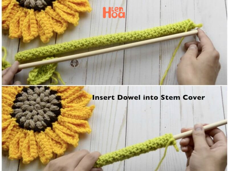 Cách đan len hoa hướng dương siêu đẹp