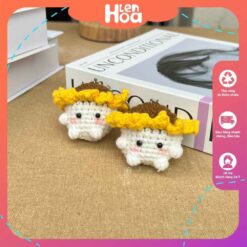 móc khoá hướng dương handmade