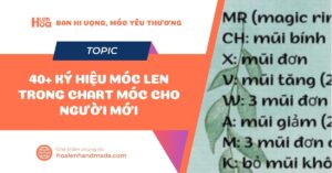 Cách đọc ký hiệu móc len trong chart móc