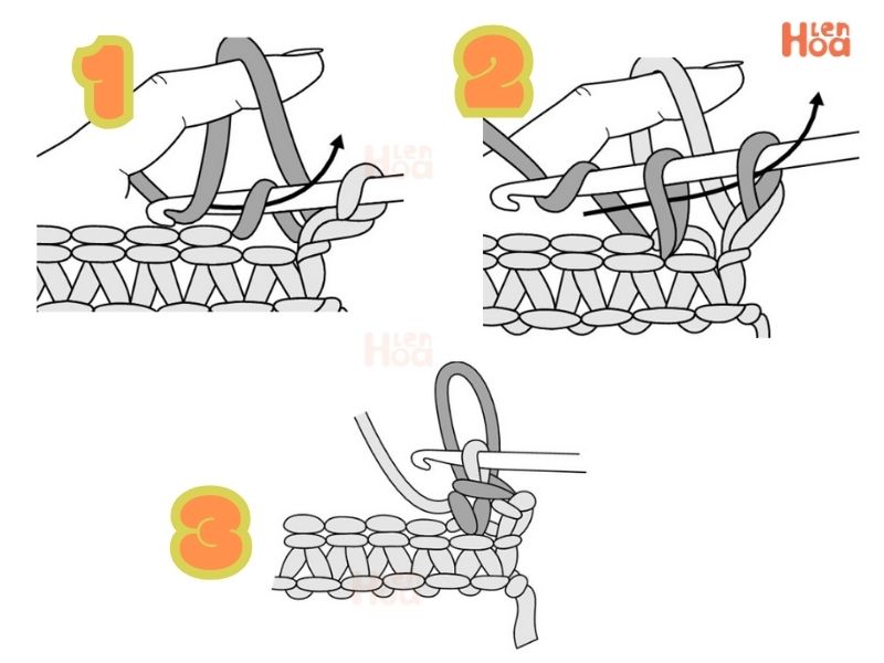 Mũi Loop Crochet Stitch nâng cao