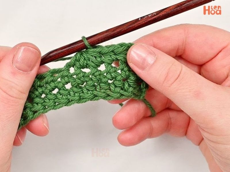 Biến thể của mũi F - mũi Fw (Double crochet 3 together)