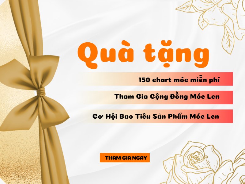 Quà tặng khi tham gia khoá học móc len cơ bản